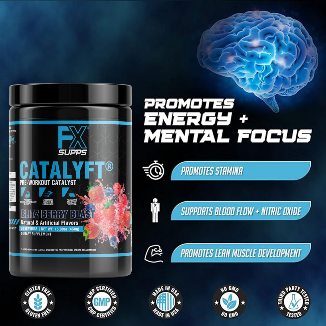 Catalyft Pre-Workout Powder | Energy, Focus, Endurance &amp; Pump Support