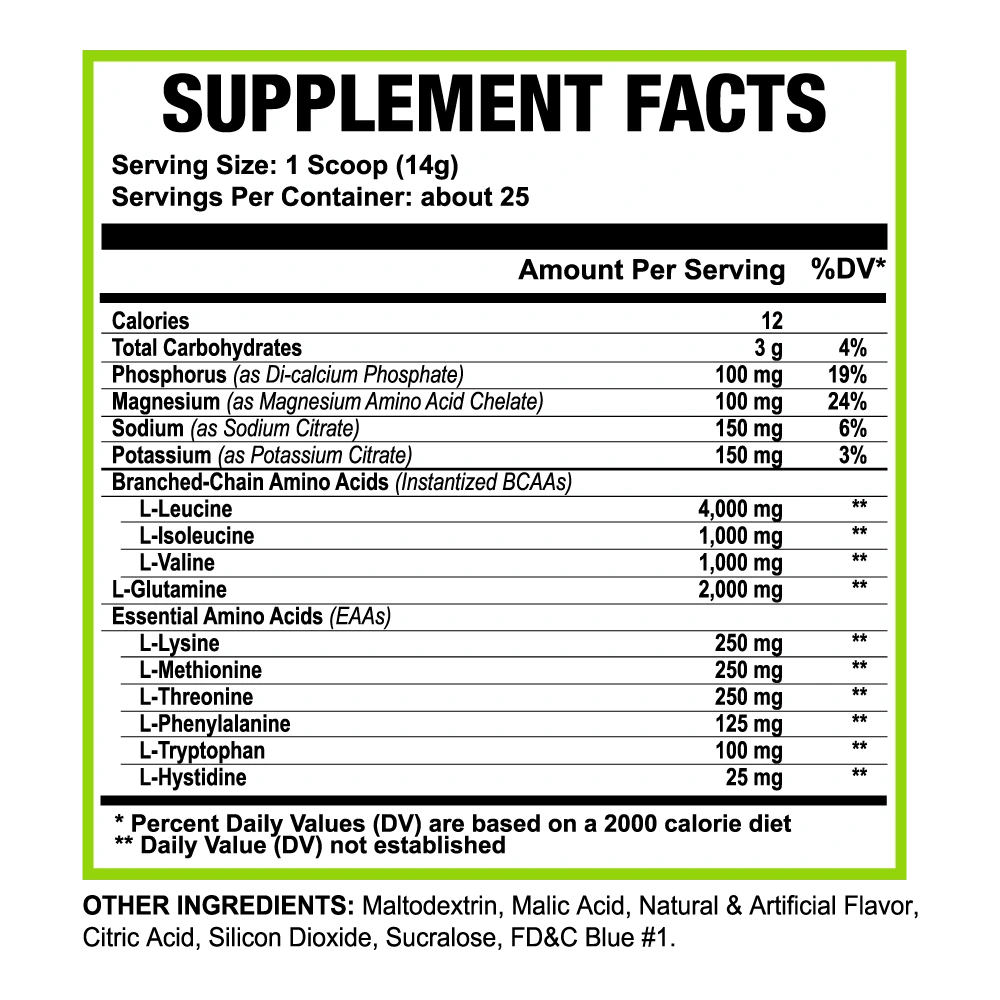 Amino Hero | BCAA + EAA Powder with Electrolytes + Glutamine