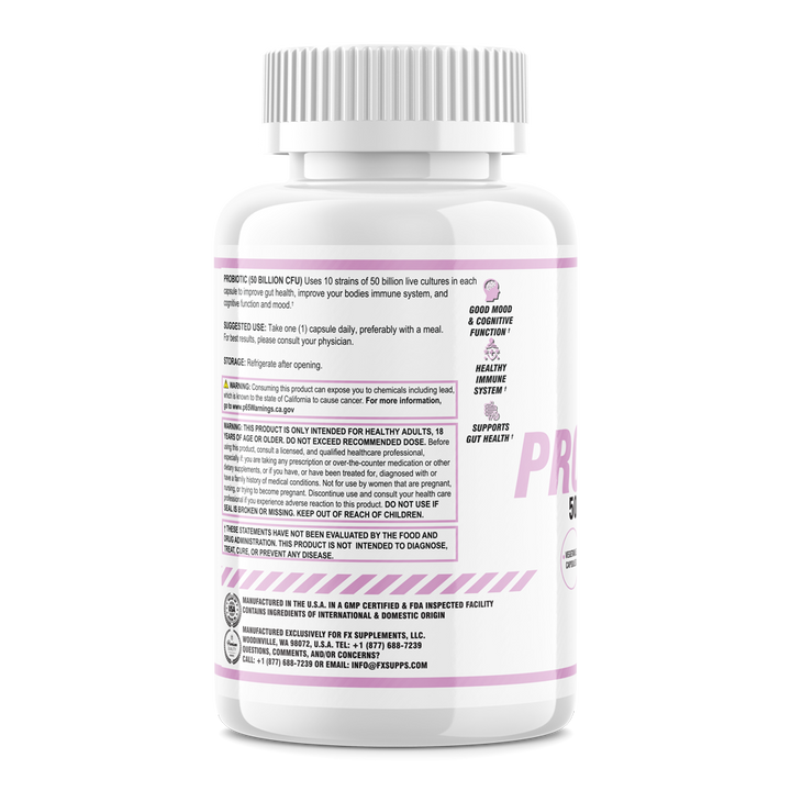 Probiotic 50 Billion CFU (30 Capsules) | Daily Gut &amp; Digestive Support