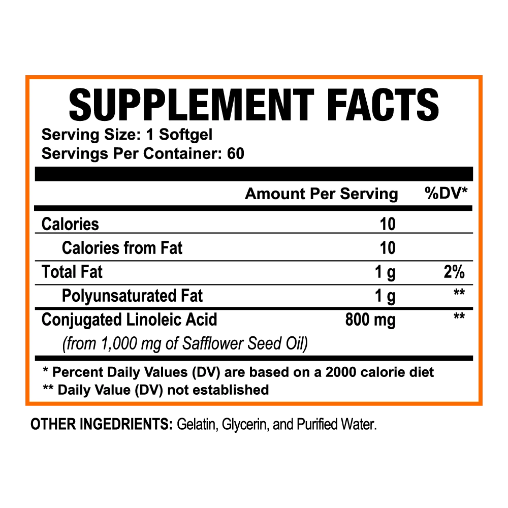 CLA 800mg 60ct | Conjugated Linoleic Acid