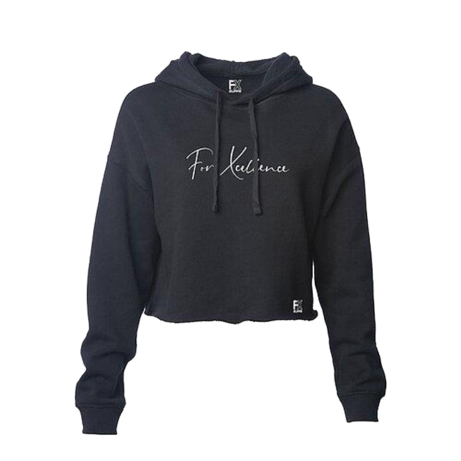 "For Xcellence" Women's Cropped Hoodie: