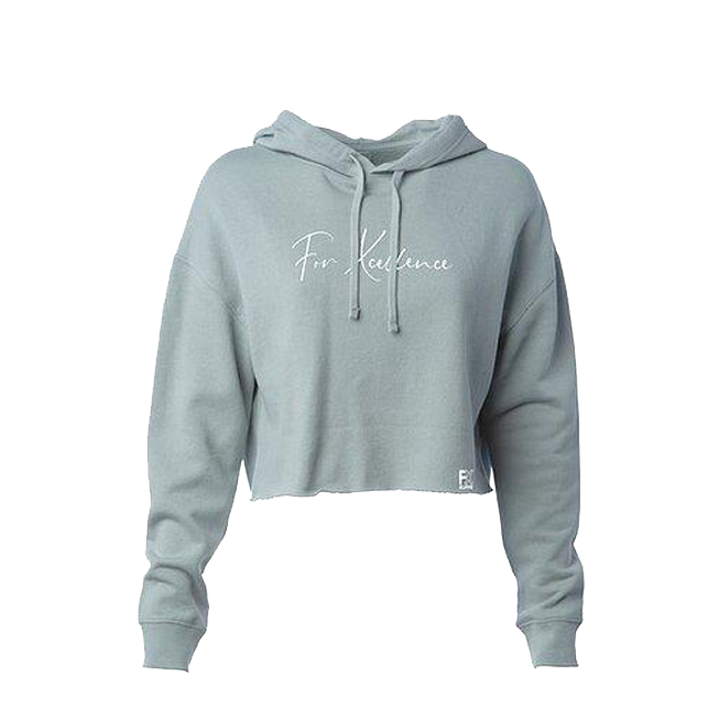 "For Xcellence" Women's Cropped Hoodie: